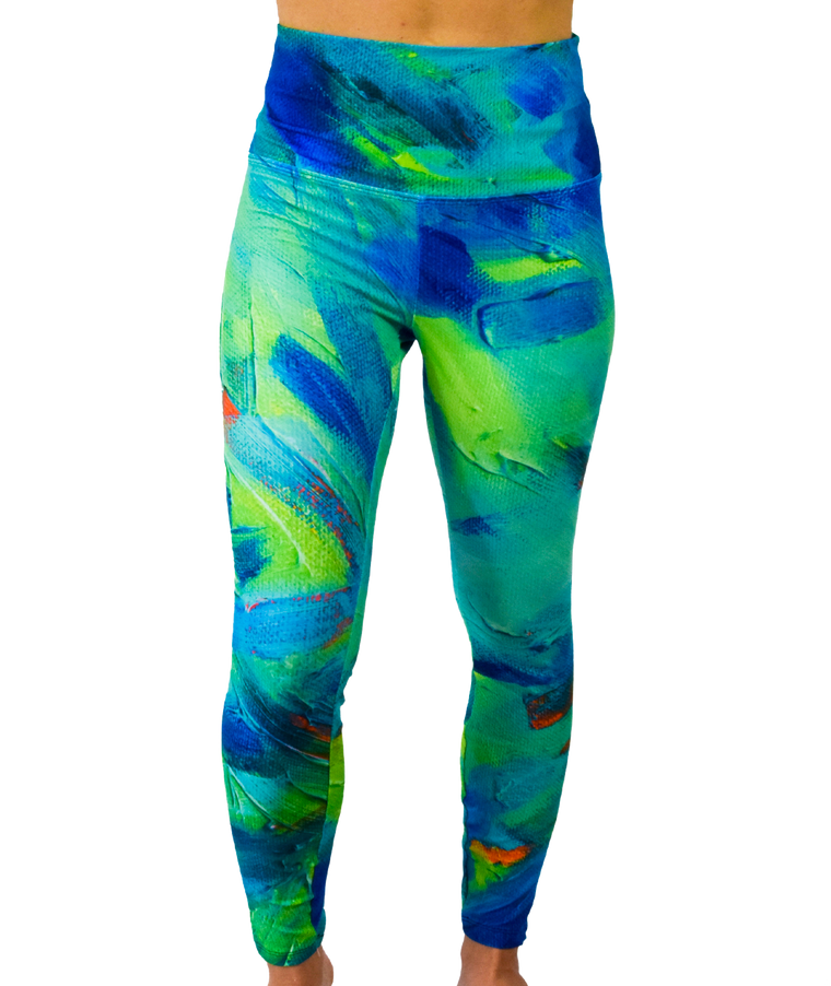 Painted Canvas Leggings by Kelly of the Wild