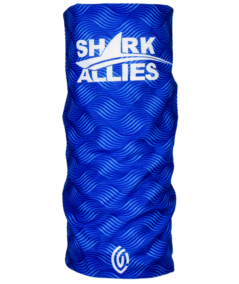Shark Allies Deep Blue Wave Face Mask