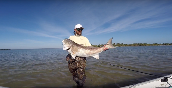 Jonathan Forrest catches three giant Bull Redfish