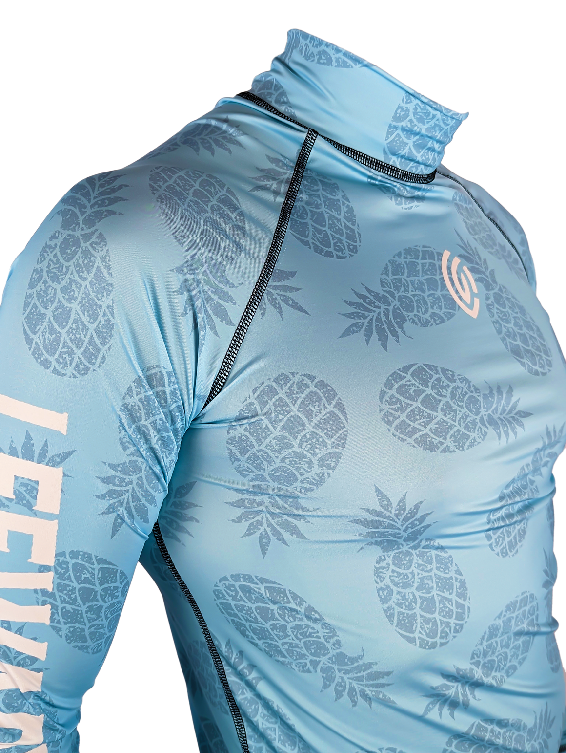 Cerulean Pineapples Long Sleeve Rashguard