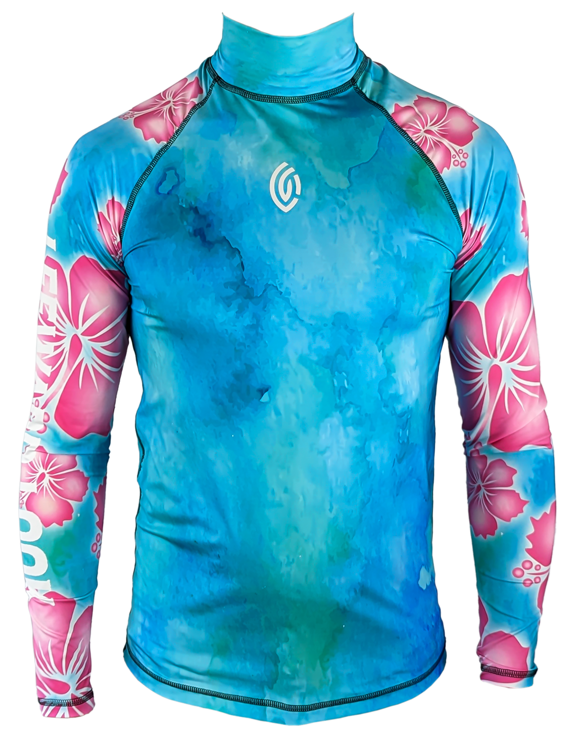 Hawaiian Water Colors Long Sleeve Rashguard