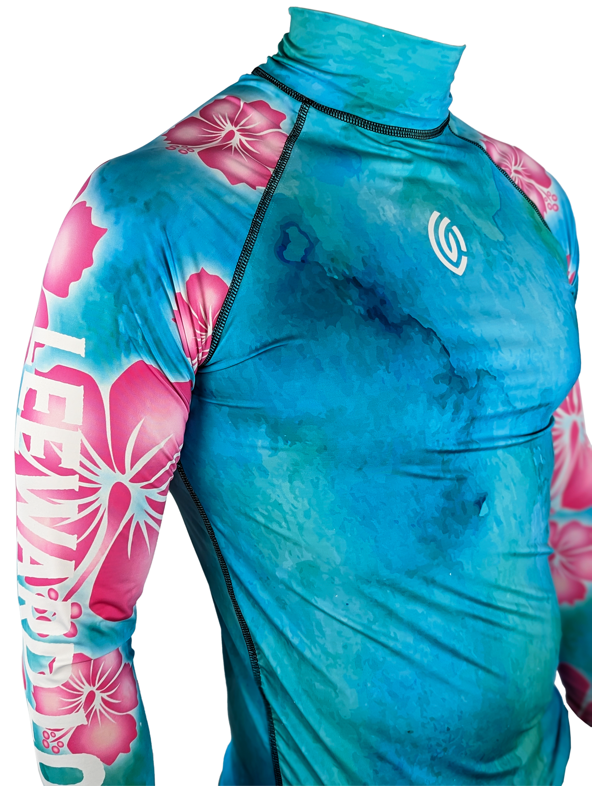 Hawaiian Water Colors Long Sleeve Rashguard