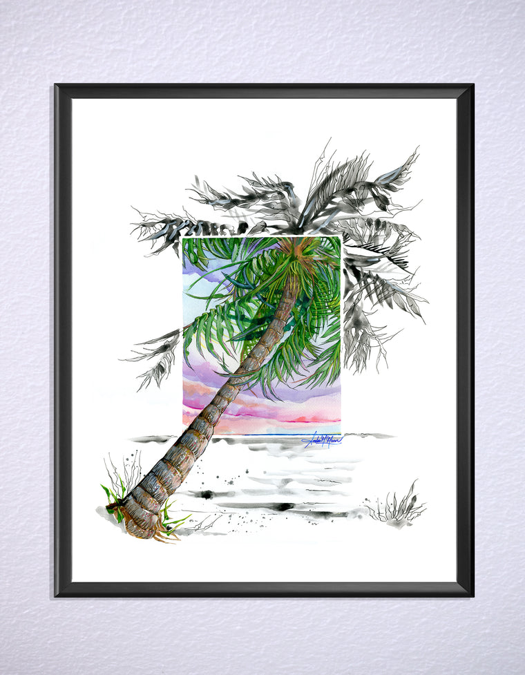 Breezy Palm Art Print 16x20 by Amber Moran