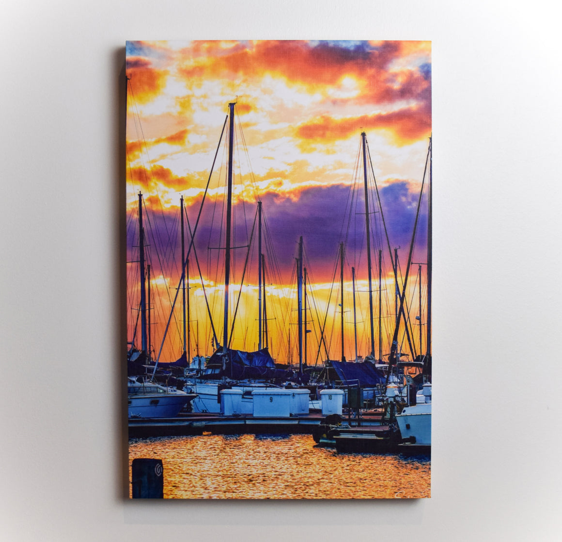 "Sailboats" Ready-to-Hang Stretched Canvas Frame