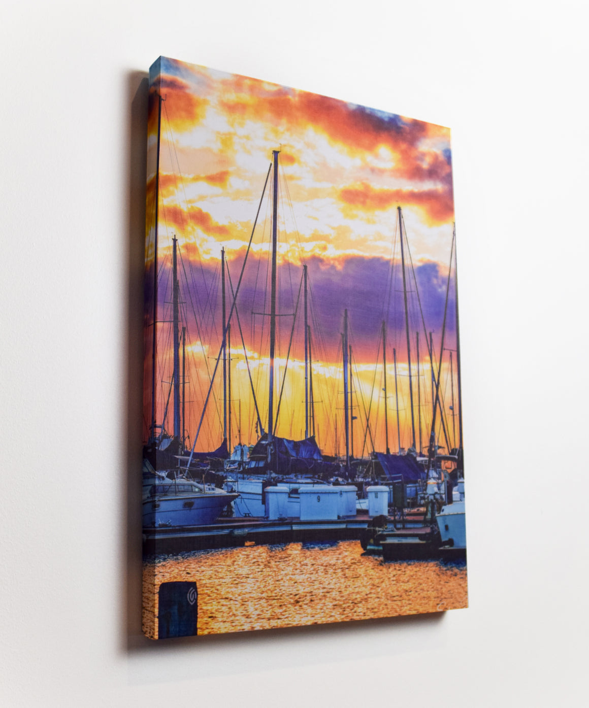 "Sailboats" Ready-to-Hang Stretched Canvas Frame