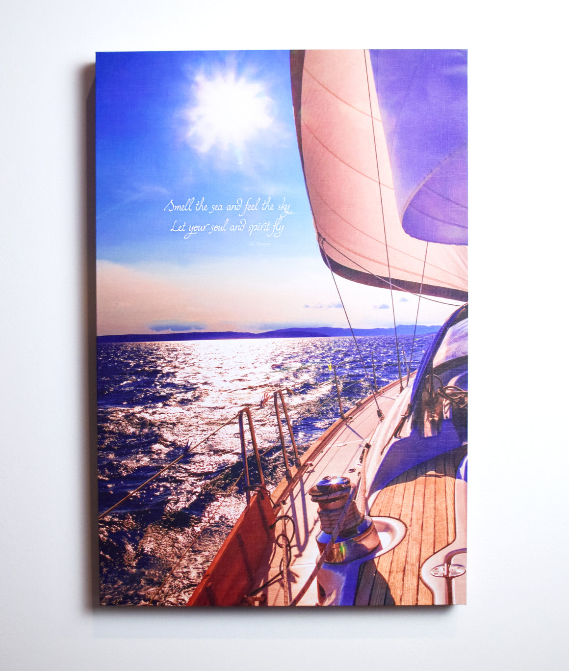 "Smell the Sea" Ready-to-Hang Stretched Canvas Frame