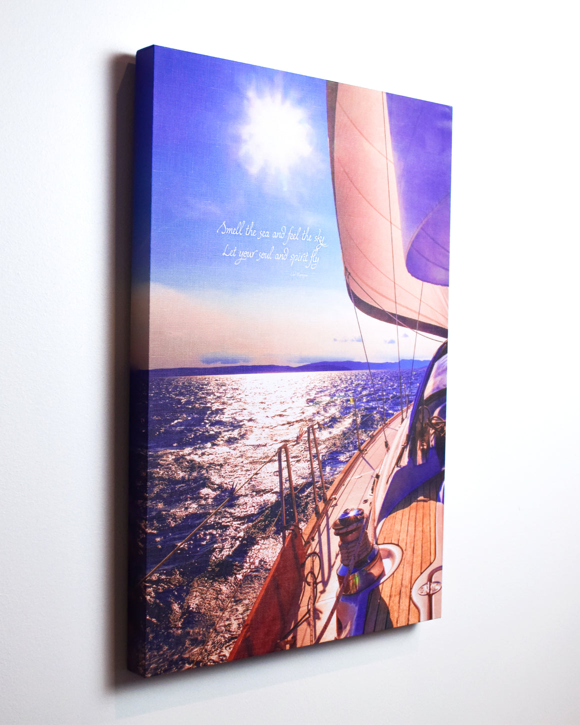 "Smell the Sea" Ready-to-Hang Stretched Canvas Frame
