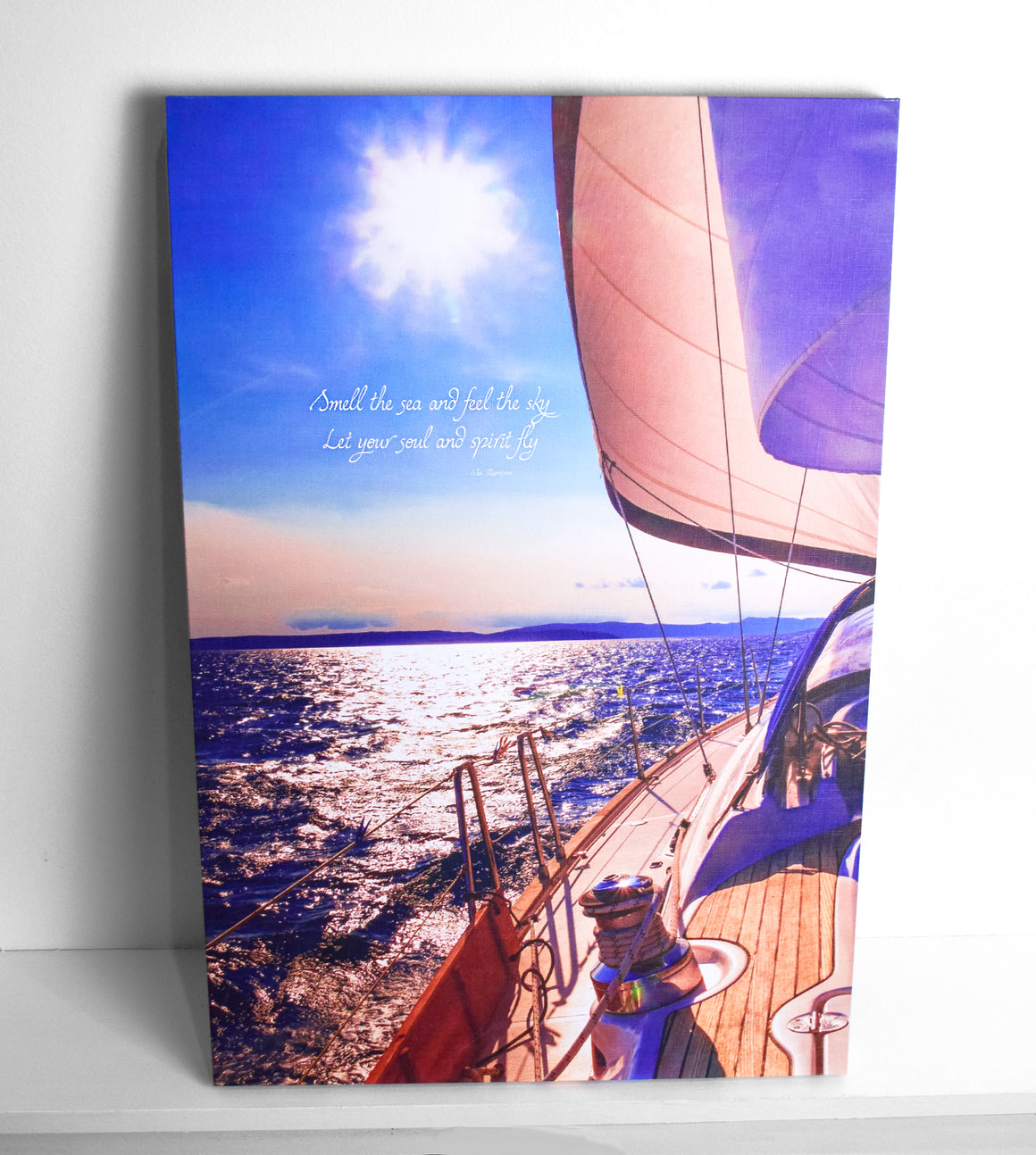 "Smell the Sea" Ready-to-Hang Stretched Canvas Frame