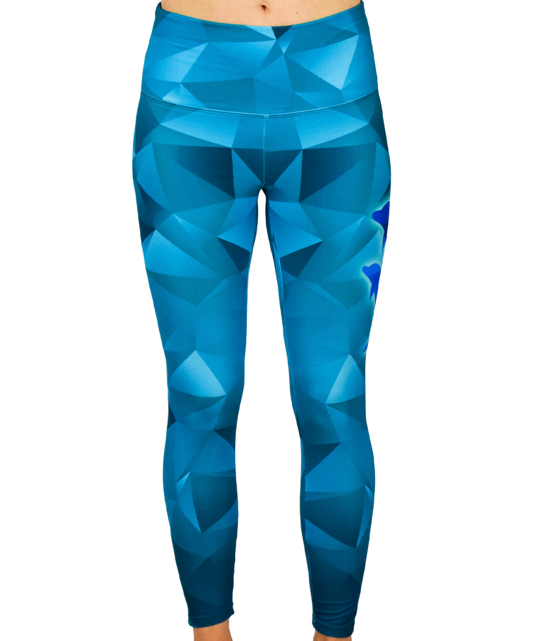 Low Poly Dolphin Leggings by Leeward Look