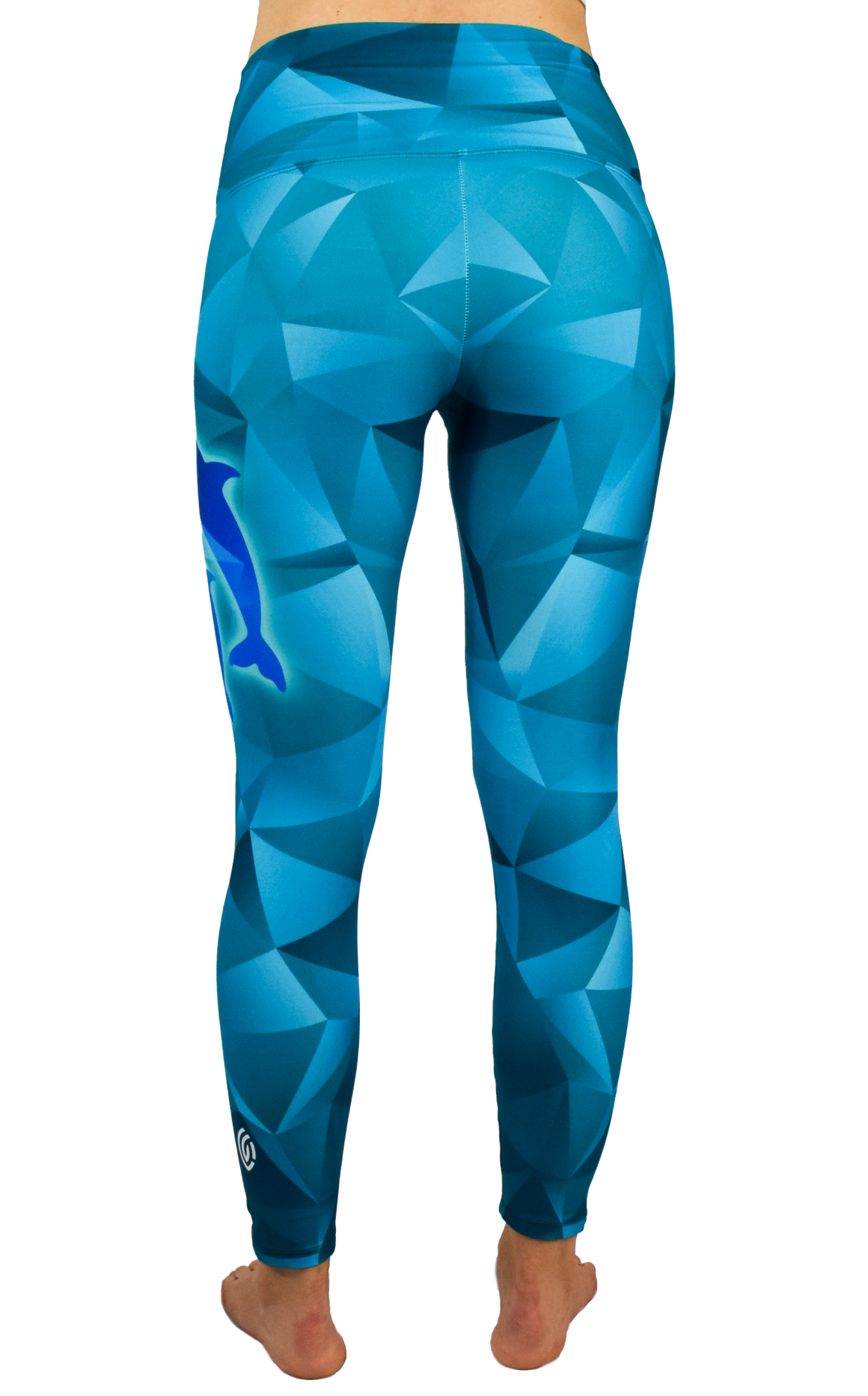 Low Poly Dolphin Leggings by Leeward Look