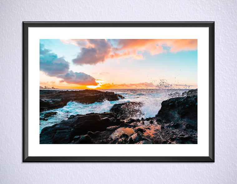 Rocky Shore Art Print 24x16 by Ed Taguba