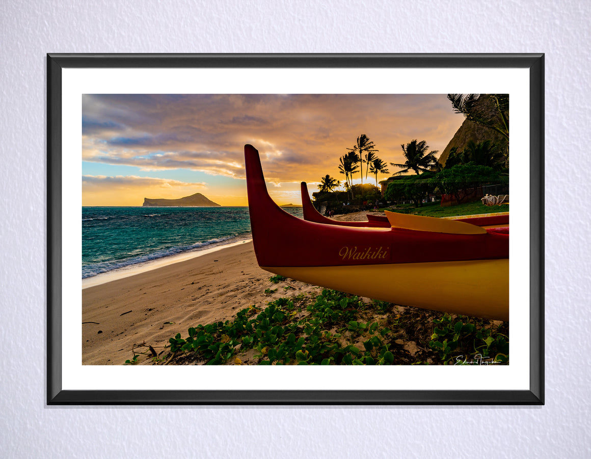 Waikiki Art Print 24x16 by Ed Taguba