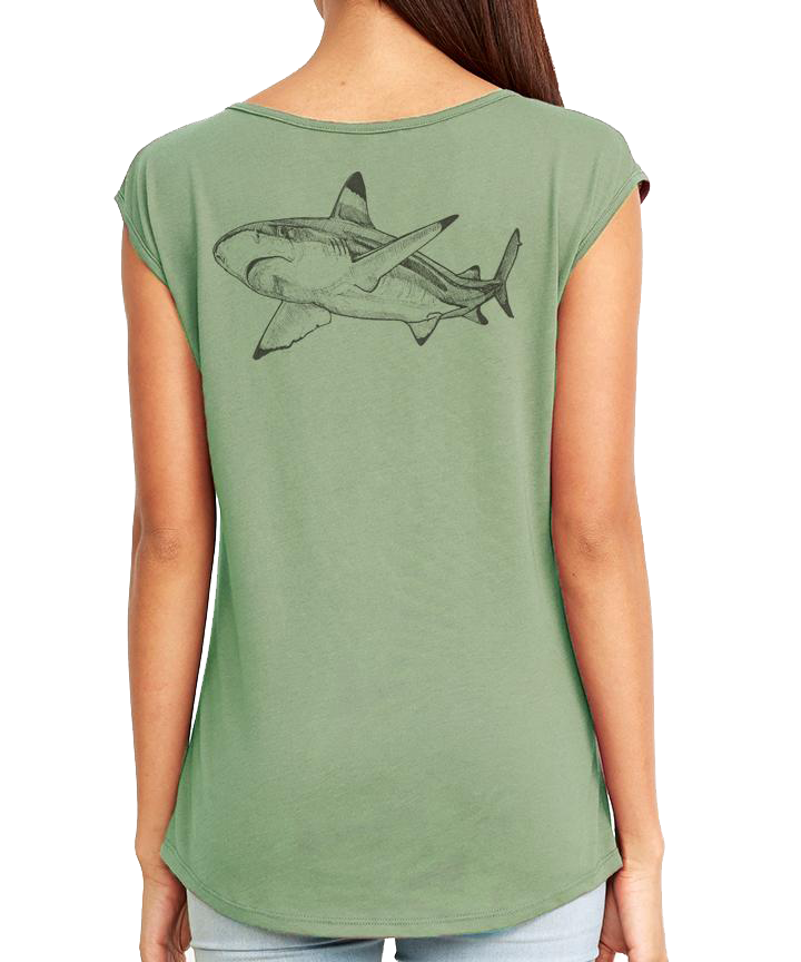 Shark Allies Black Tip Festival Tee by Jessica Shipley