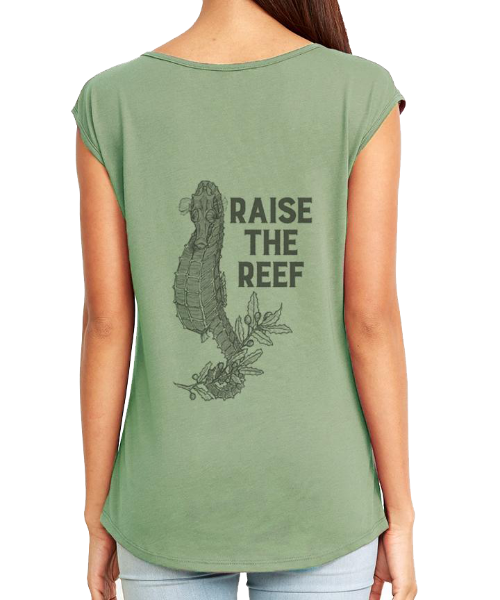 Coral Restoration Seahorse Festival Tee by Jessica Shipley