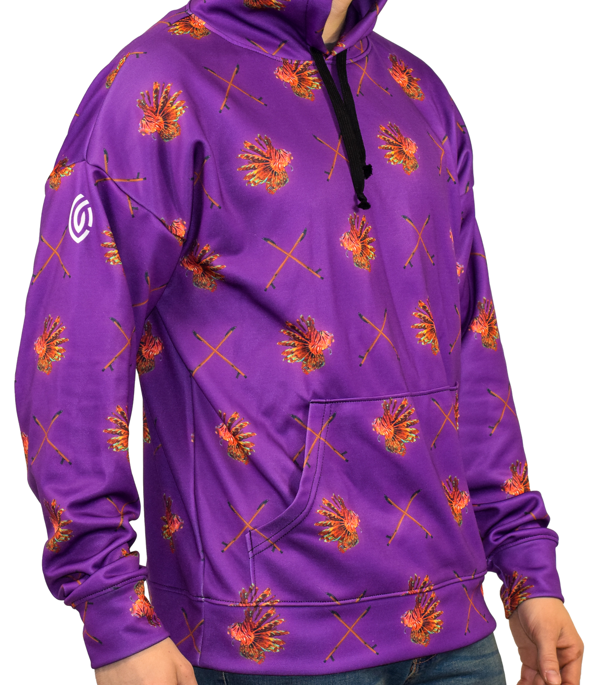 Lion Fish Hunter Hoodie Concord