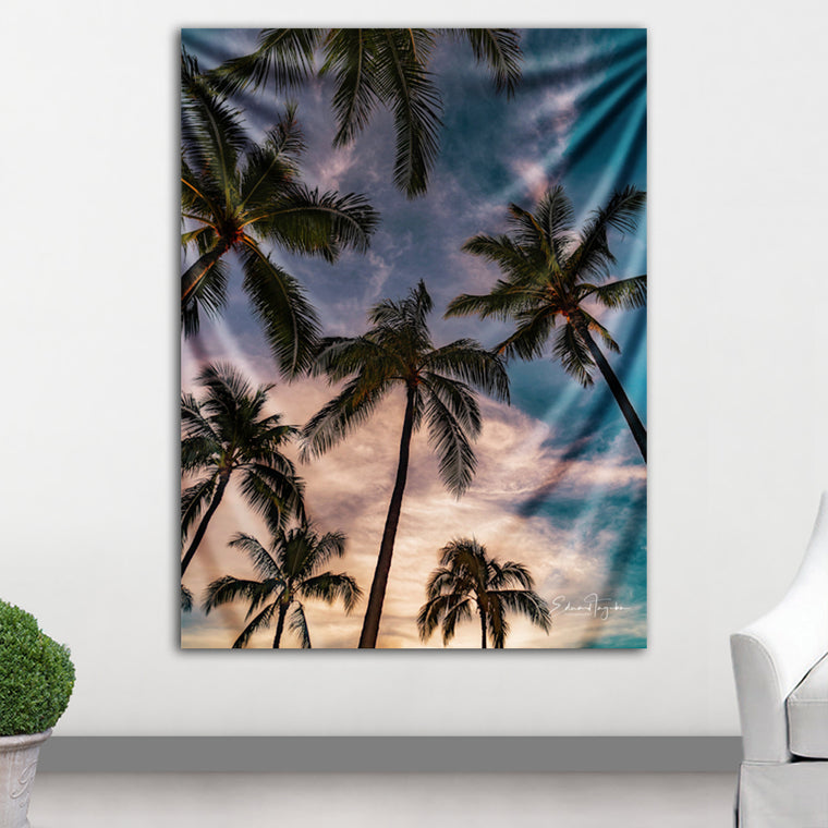 Palm Trees Tapestry by Ed Taguba