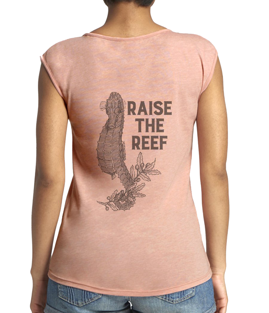 Coral Restoration Seahorse Festival Tee by Jessica Shipley