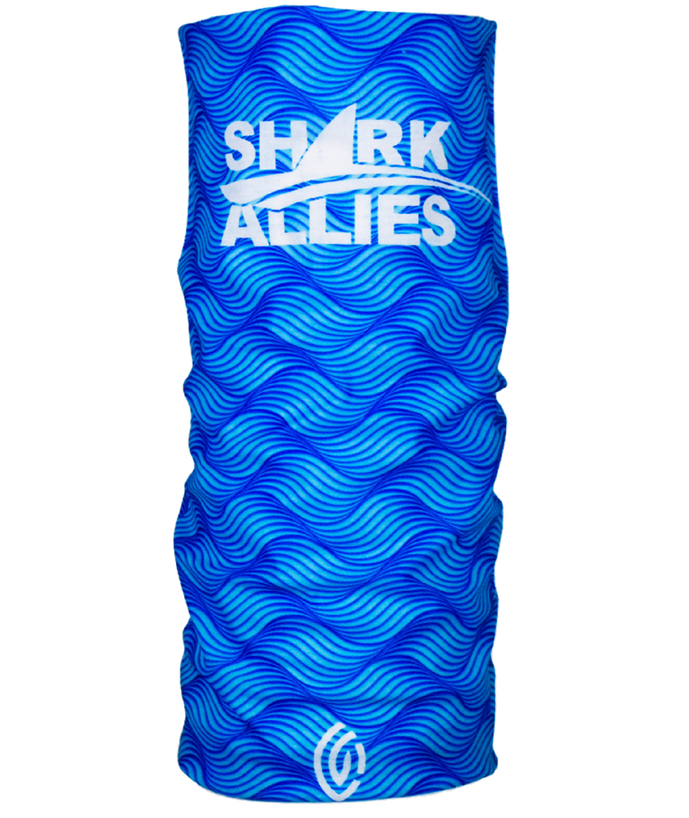 Shark Allies Blue Wave Face Mask