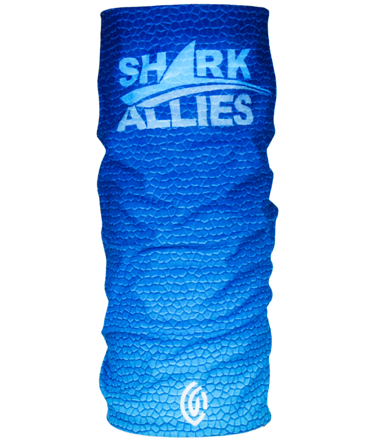 Shark Allies Blue Mosaic Face Mask