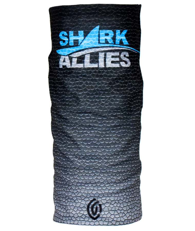 Shark Allies Black Mosaic Face Mask