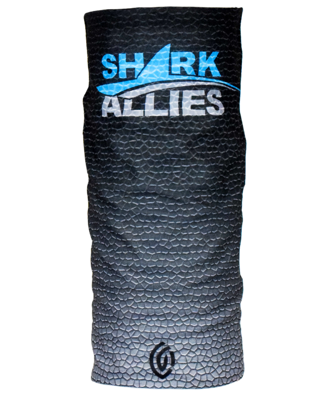 Shark Allies Black Mosaic Face Mask