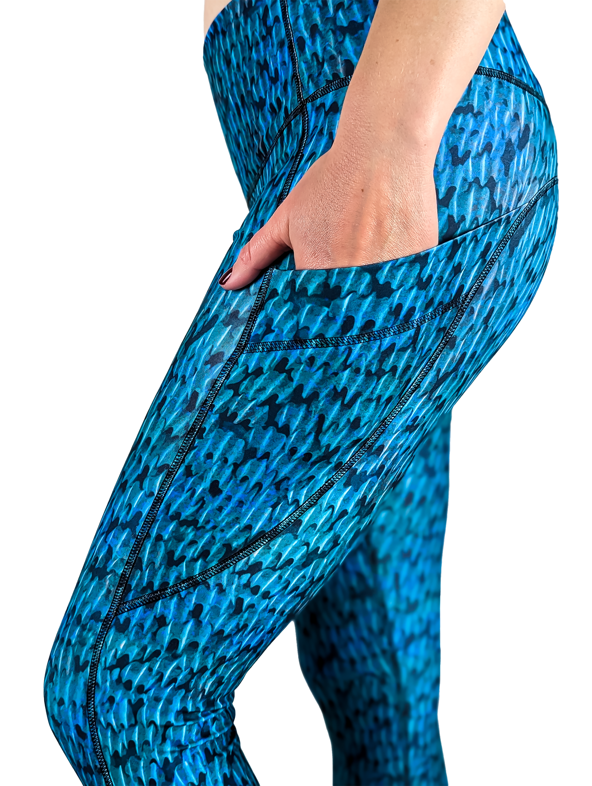 Sharkskin Premium Leggings by Leeward Look