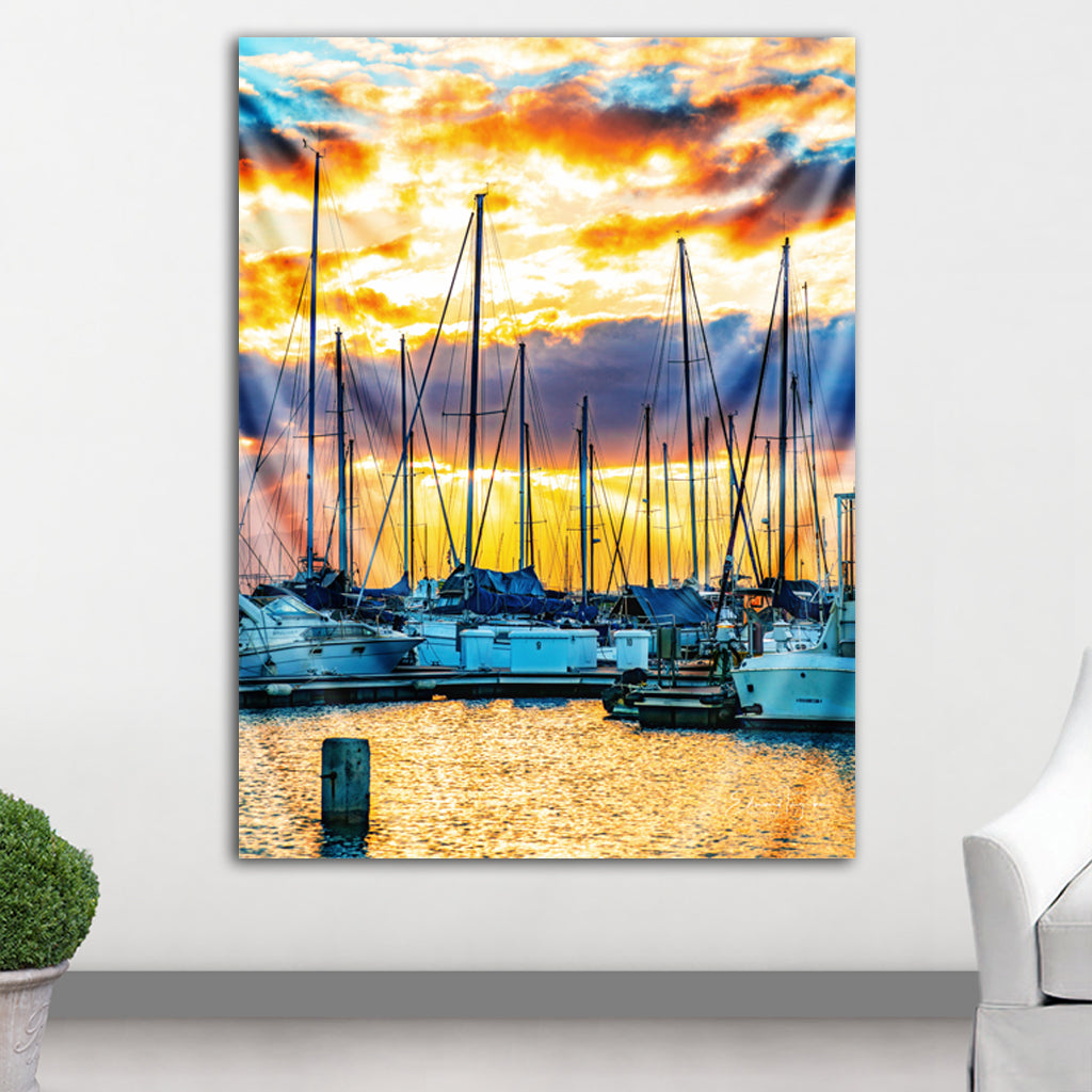 Sailboats Tapestry by Ed Taguba