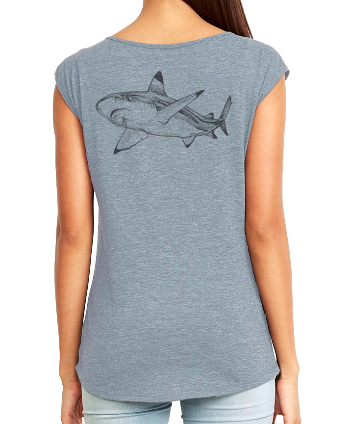Shark Allies Black Tip Festival Tee by Jessica Shipley