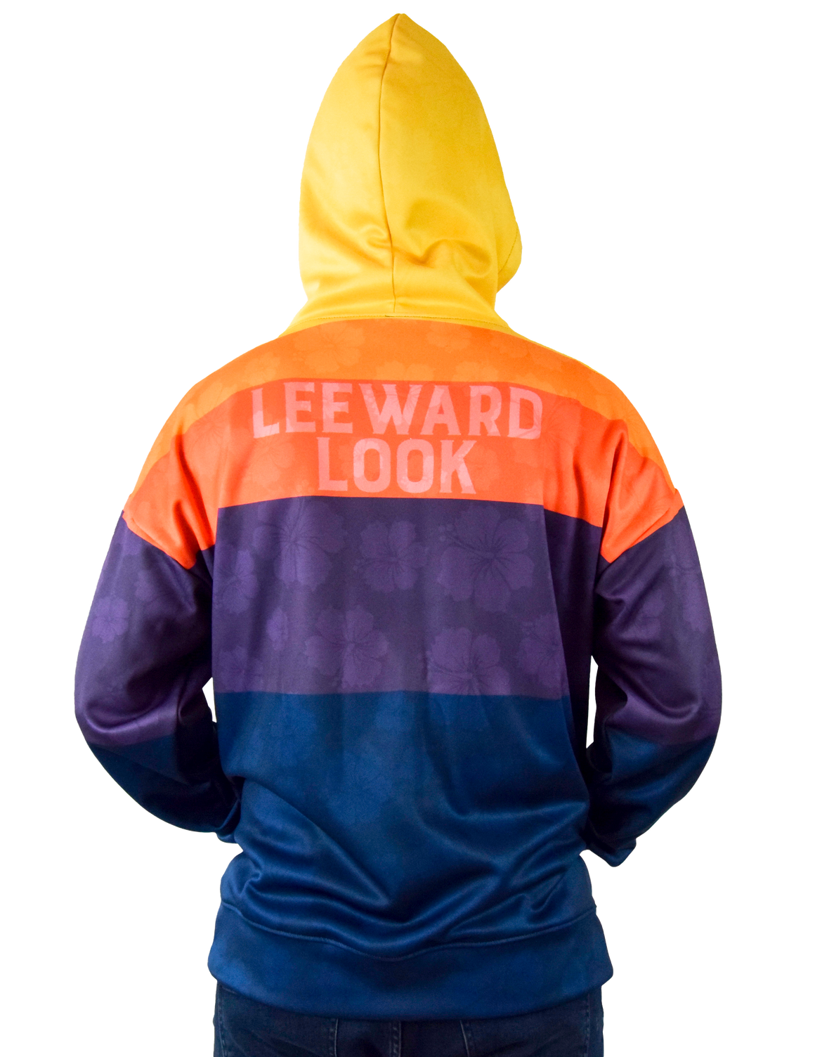 Sunset Stripes Pullover Hoodie by Leeward Look