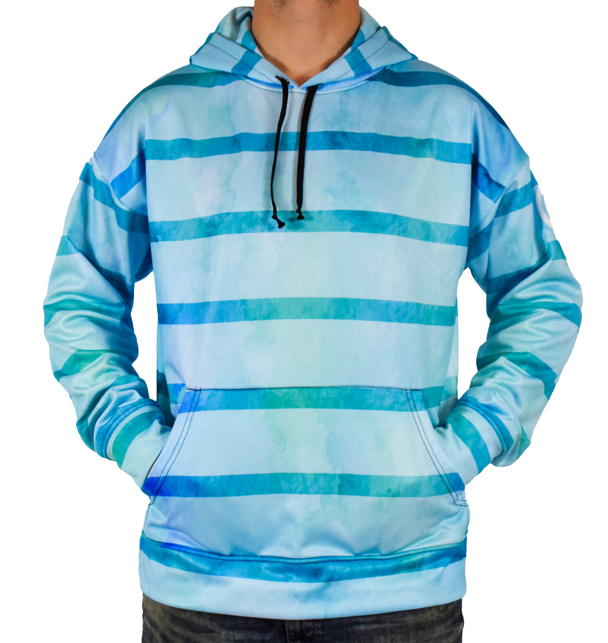 Striped sales pullover hoodie