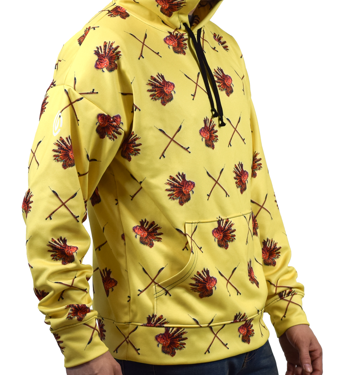 Lion Fish Hunter Hoodie Lemon