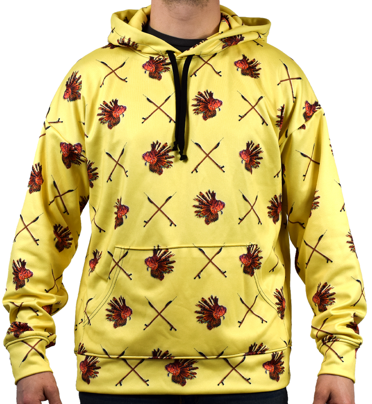 Lion Fish Hunter Hoodie Lemon