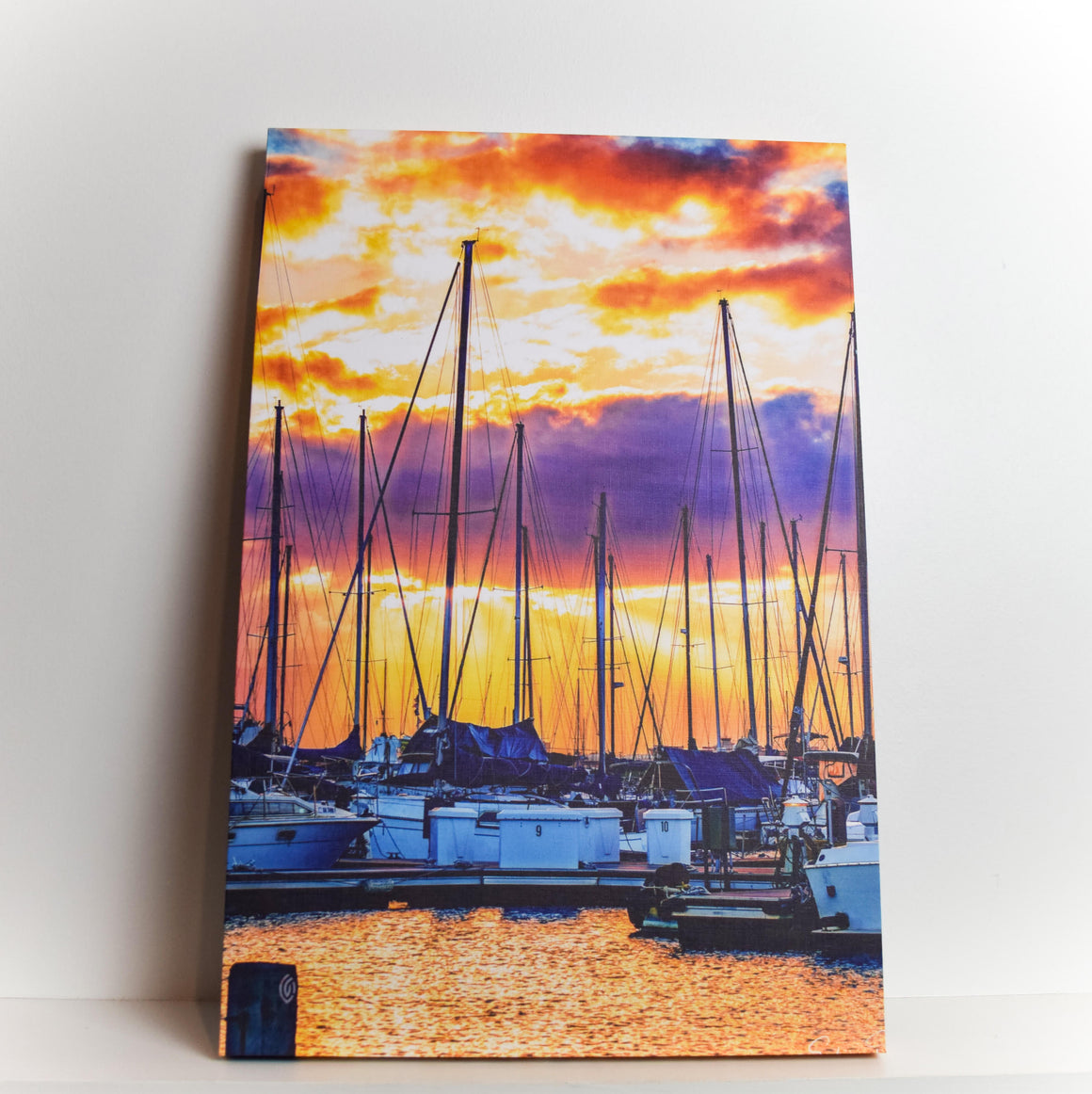 "Sailboats" Ready-to-Hang Stretched Canvas Frame